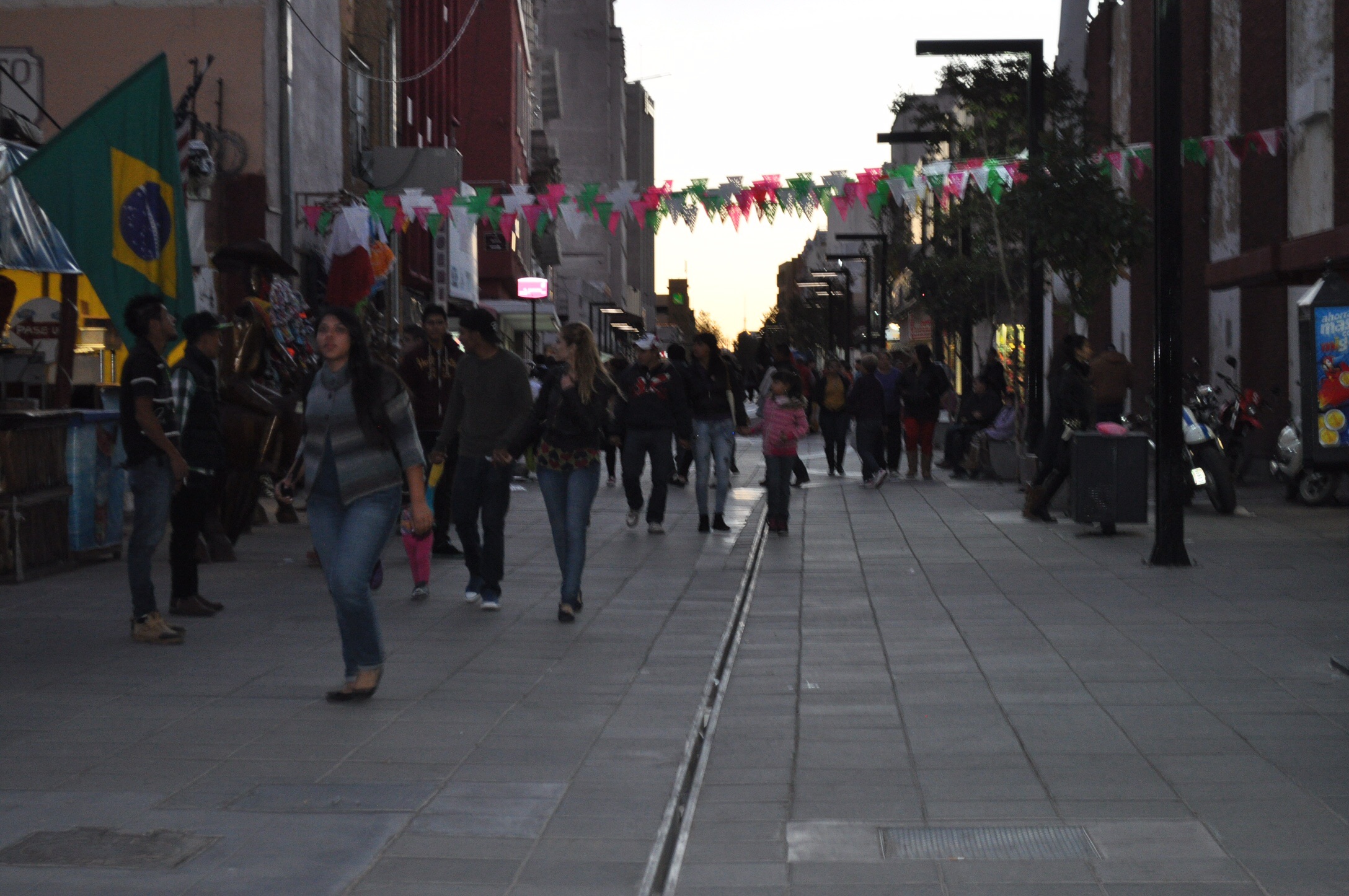 Pasearon por las calles del centro 